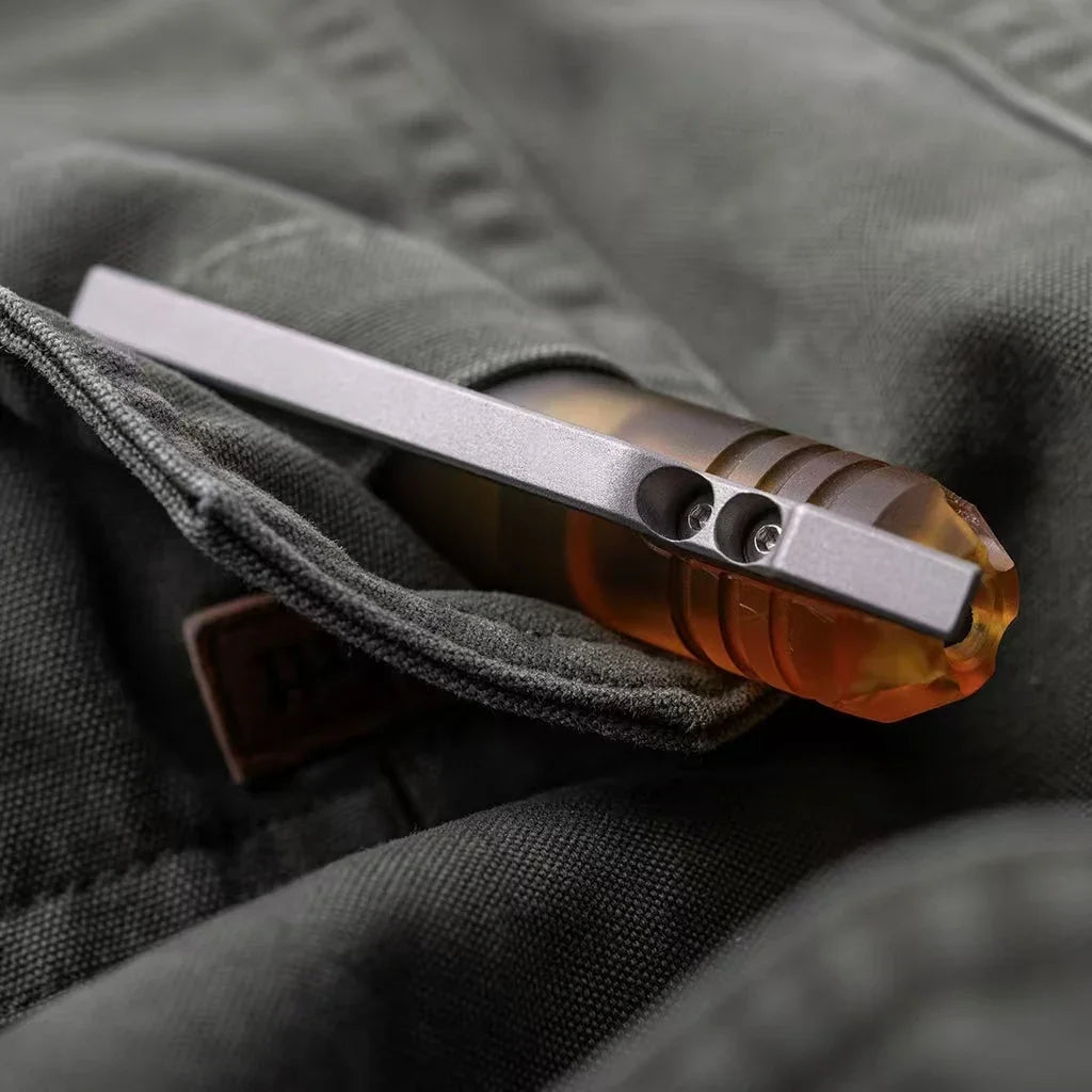 EDC Ultem Imported PEI Titanium Alloy Pen With Collection Writing Multi-functional Portable Outdoor EDC Tools