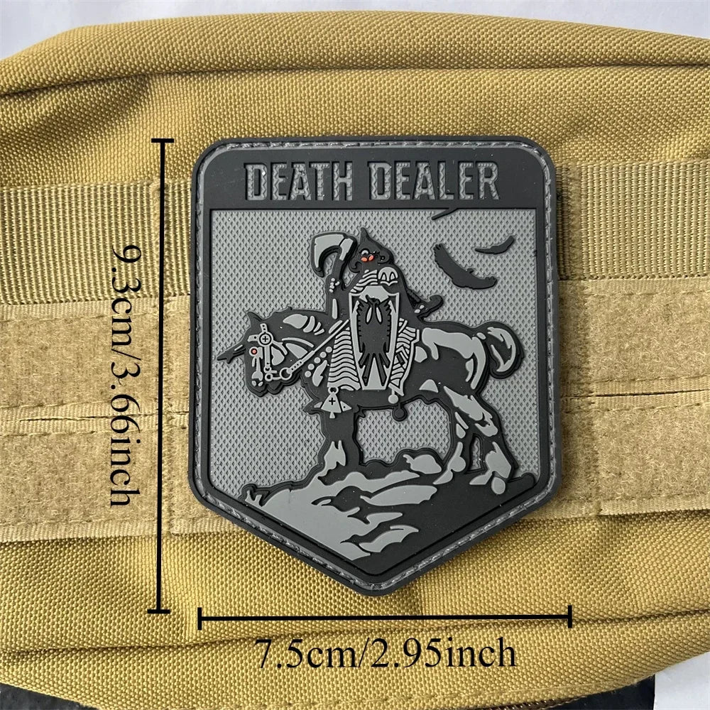 Death Dealer 3D PVC Hook and Loop Patches