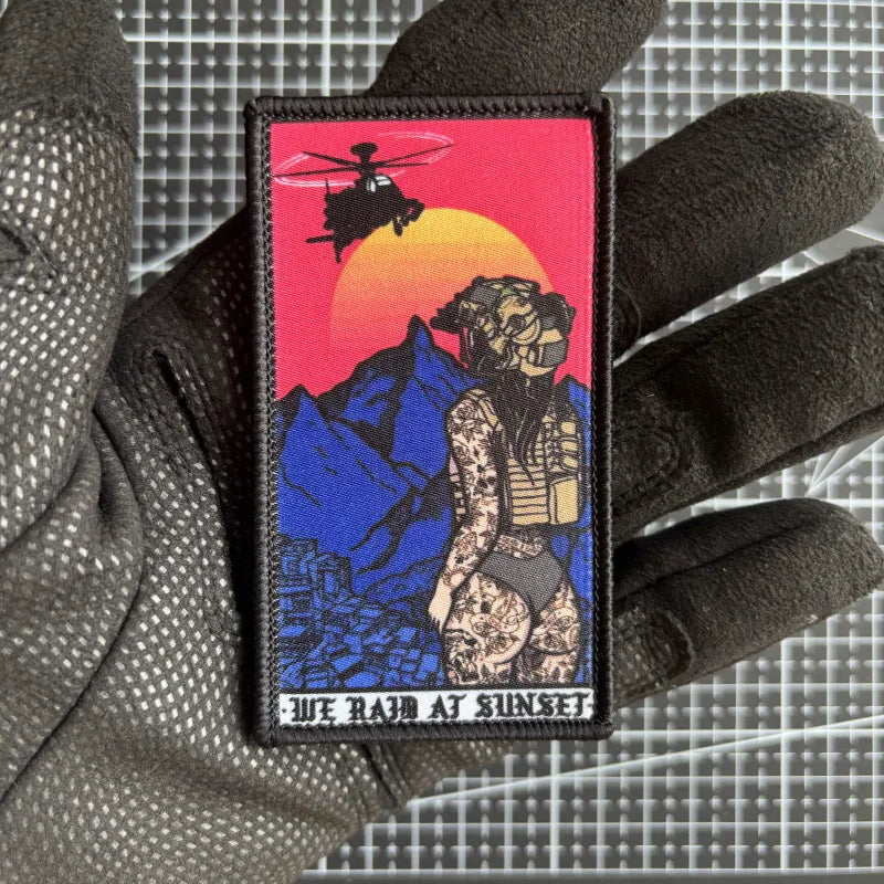 Tactical Girl Tactical Patch We Raid At Sunset Morale Patch