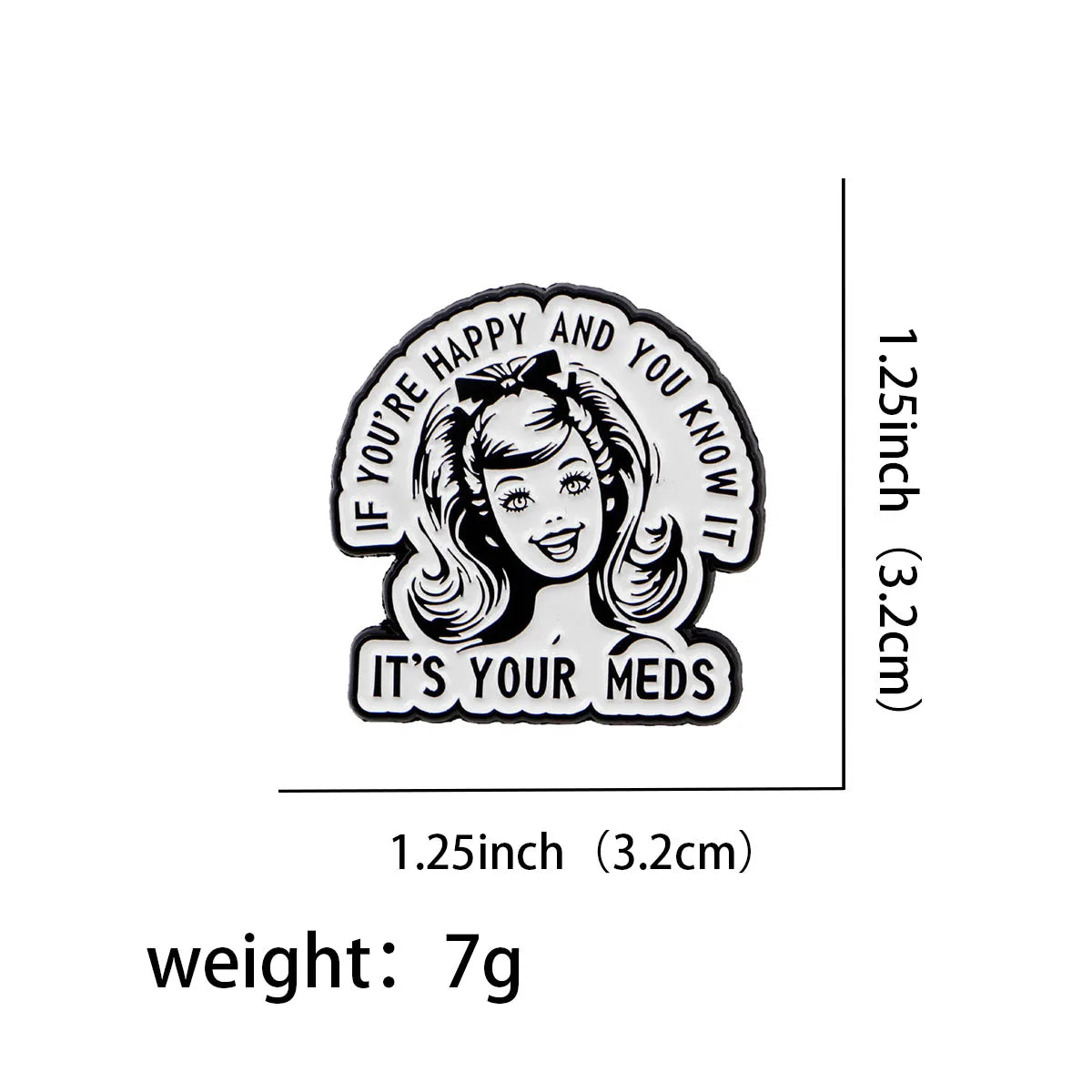 Mental Female Pin