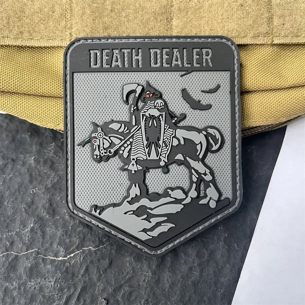 Death Dealer 3D PVC Hook and Loop Patches