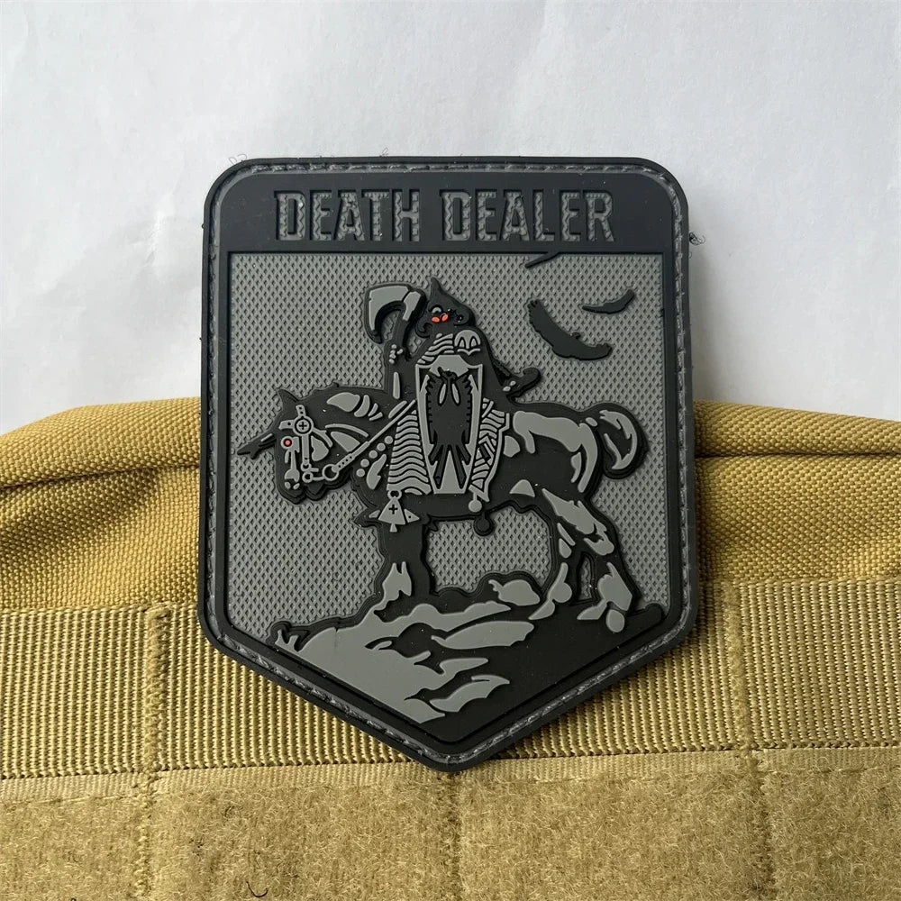 Death Dealer 3D PVC Hook and Loop Patches