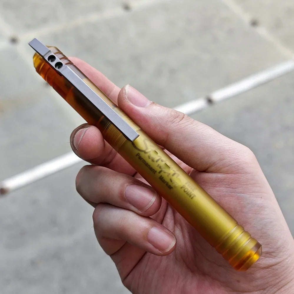 EDC Ultem Imported PEI Titanium Alloy Pen With Collection Writing Multi-functional Portable Outdoor EDC Tools