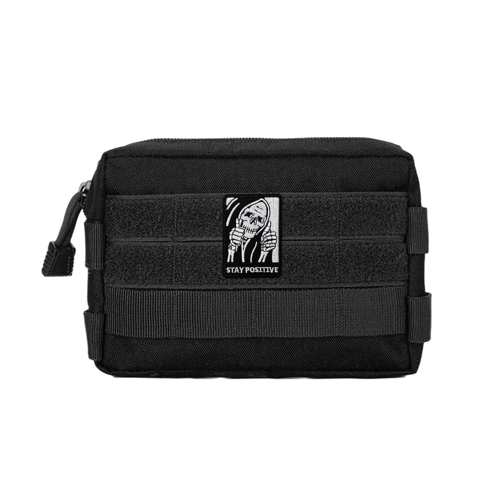 Stay Positive Tactical Skull Patch