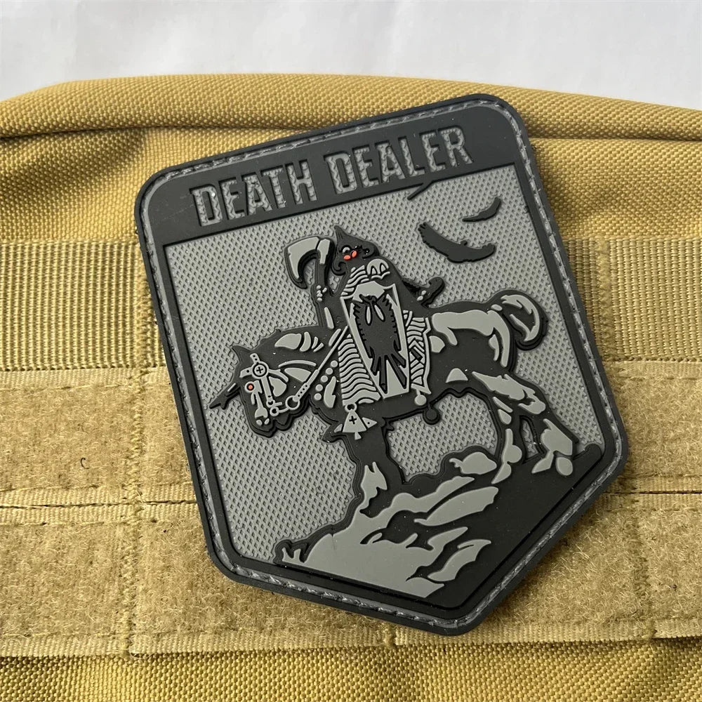 Death Dealer 3D PVC Hook and Loop Patches