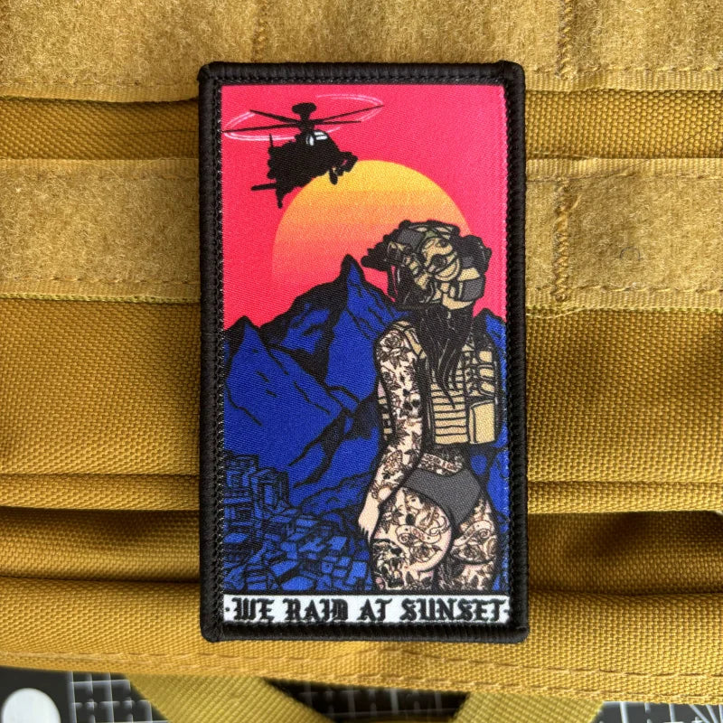 Tactical Girl Tactical Patch We Raid At Sunset Morale Patch