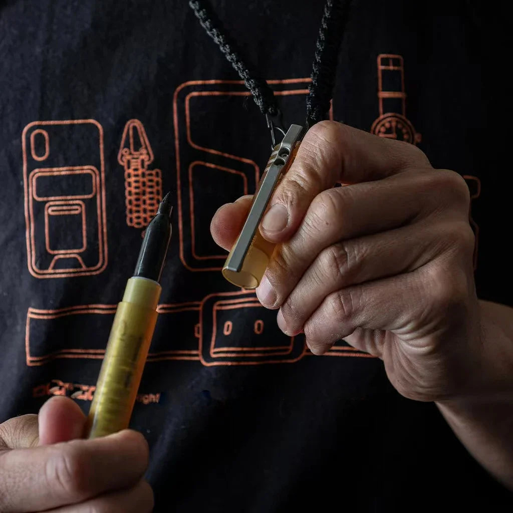 EDC Ultem Imported PEI Titanium Alloy Pen With Collection Writing Multi-functional Portable Outdoor EDC Tools