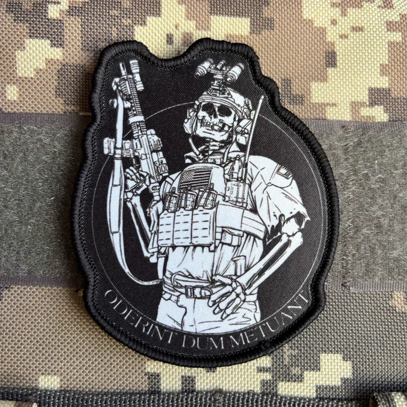 Patriotic Skull Soldier Tactical Patch