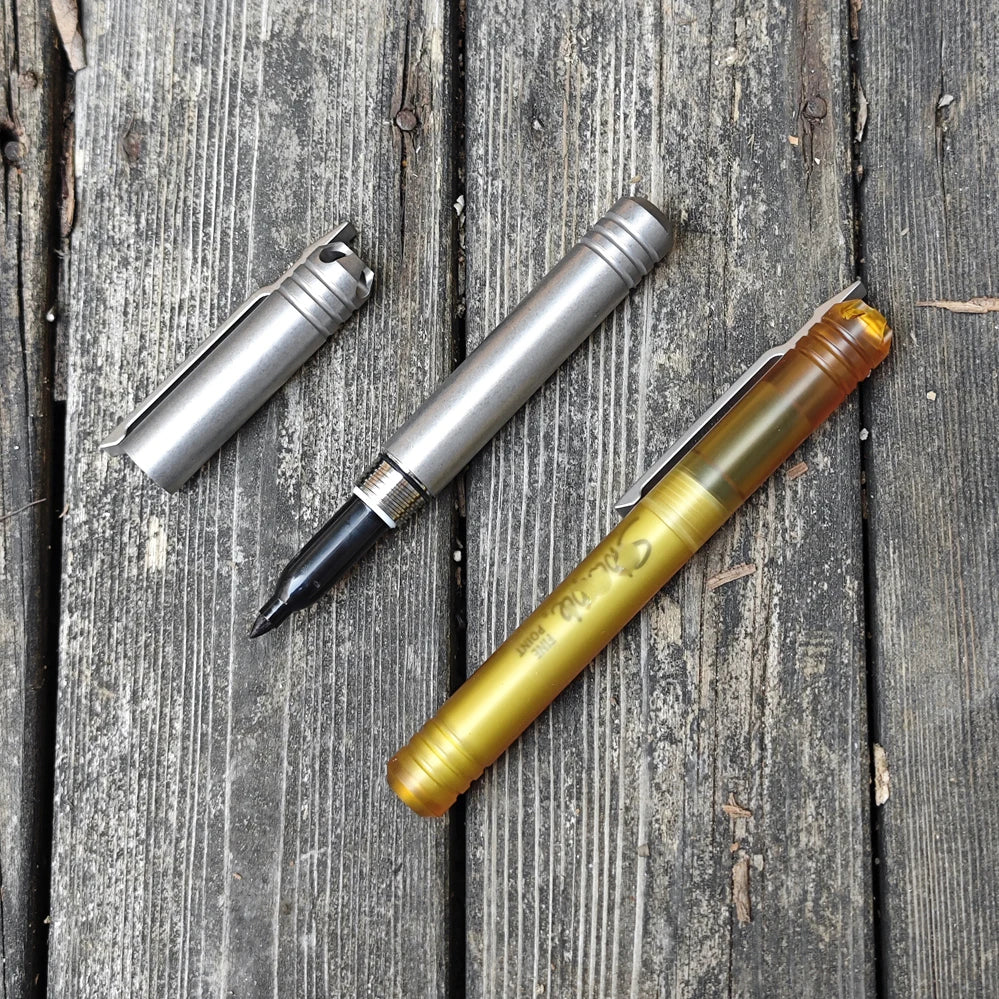 EDC Ultem Imported PEI Titanium Alloy Pen With Collection Writing Multi-functional Portable Outdoor EDC Tools
