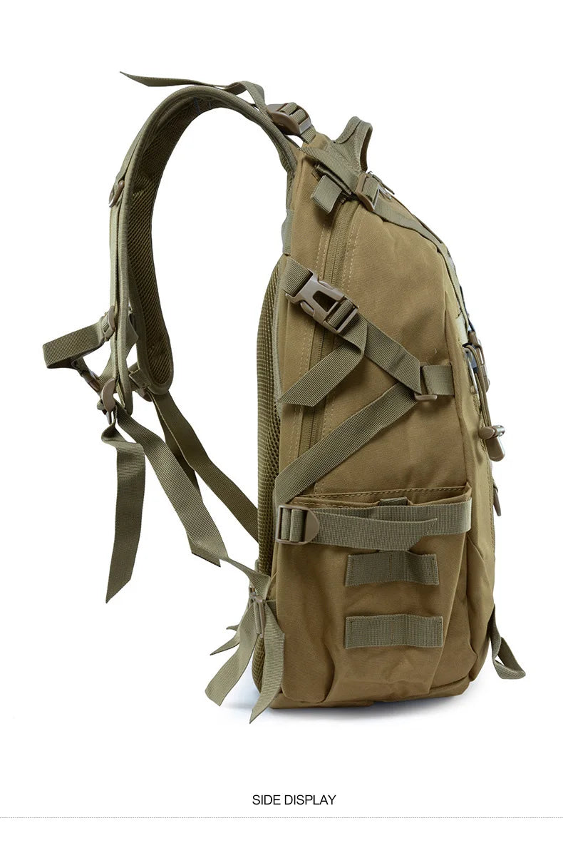 TrailMaster 40L: Men's Tactical Camping Backpack