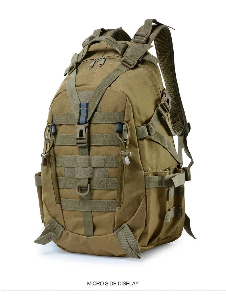 TrailMaster 40L: Men's Tactical Camping Backpack