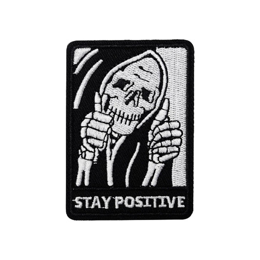 Stay Positive Tactical Skull Patch
