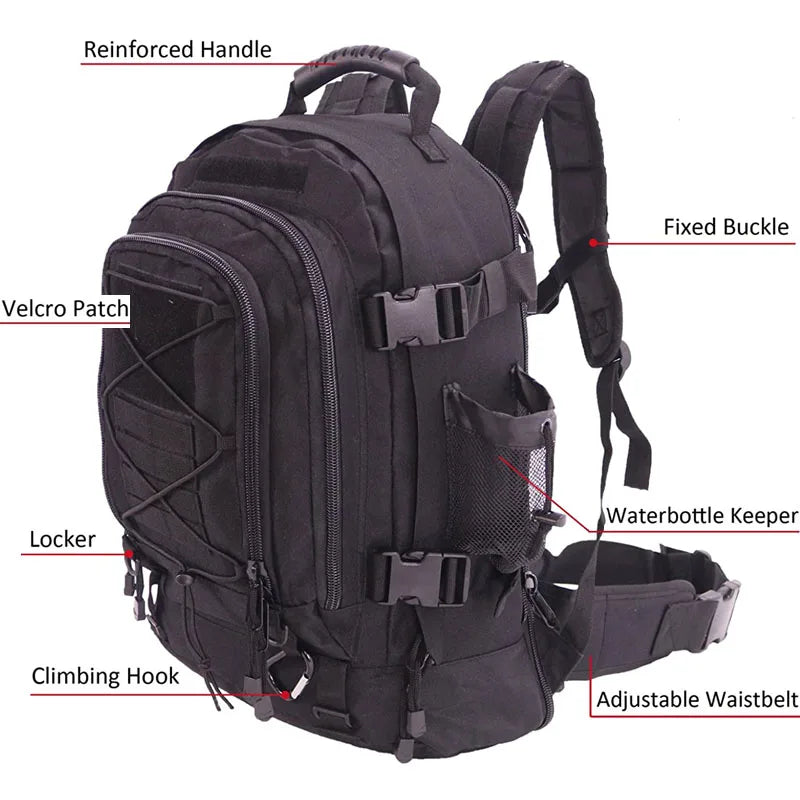 StealthGear 60L Tactical Assault Backpack