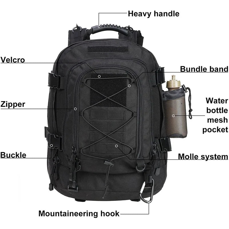 StealthGear 60L Tactical Assault Backpack