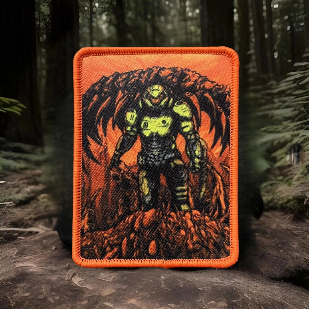 Doom Morale Guy Printed Hook and Loop Patch