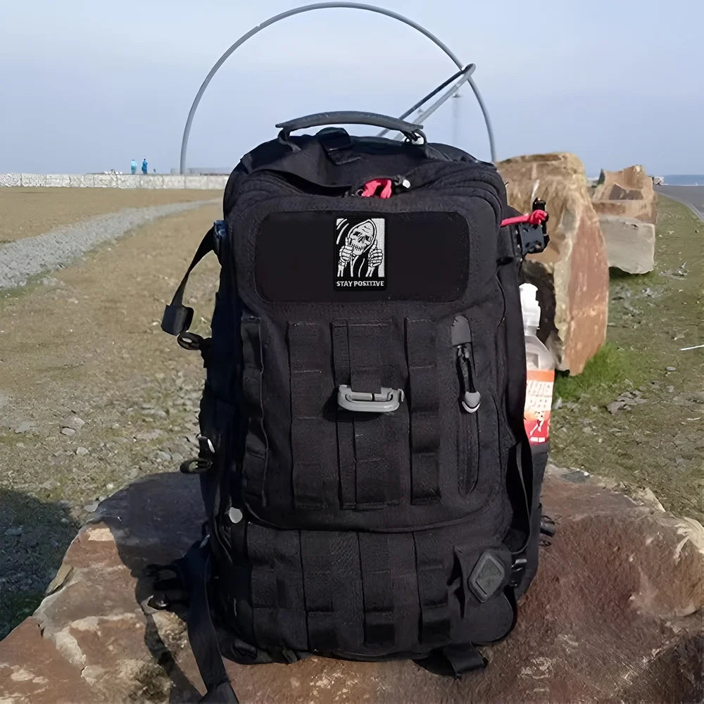Stay Positive Tactical Skull Patch