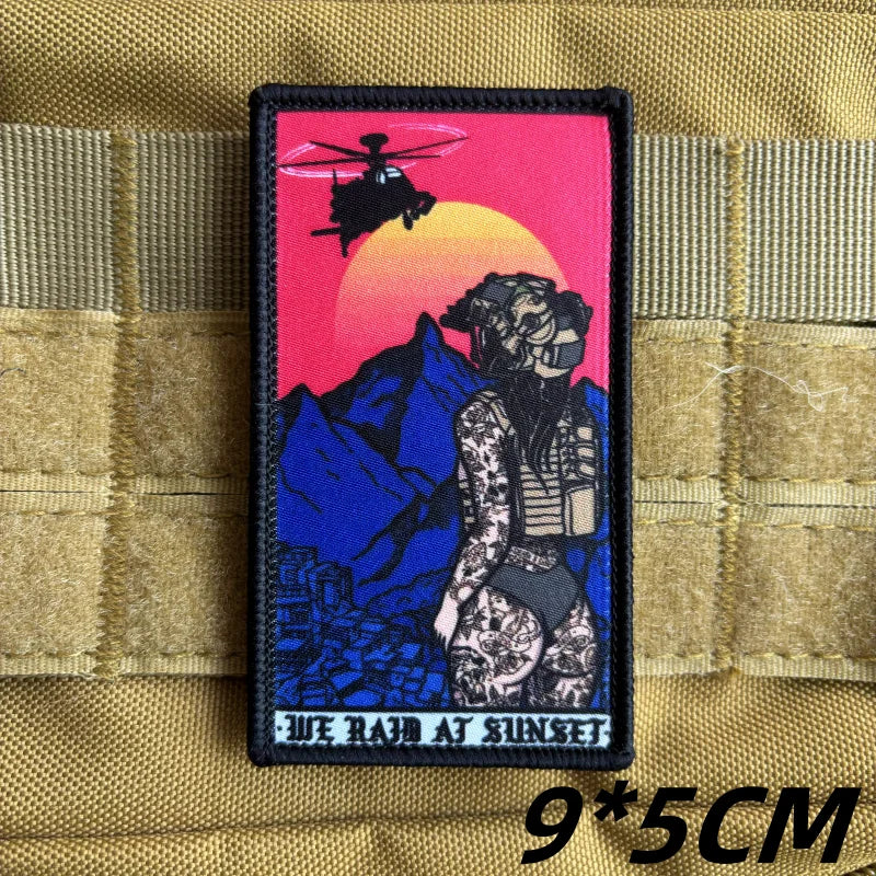 Tactical Girl Tactical Patch We Raid At Sunset Morale Patch