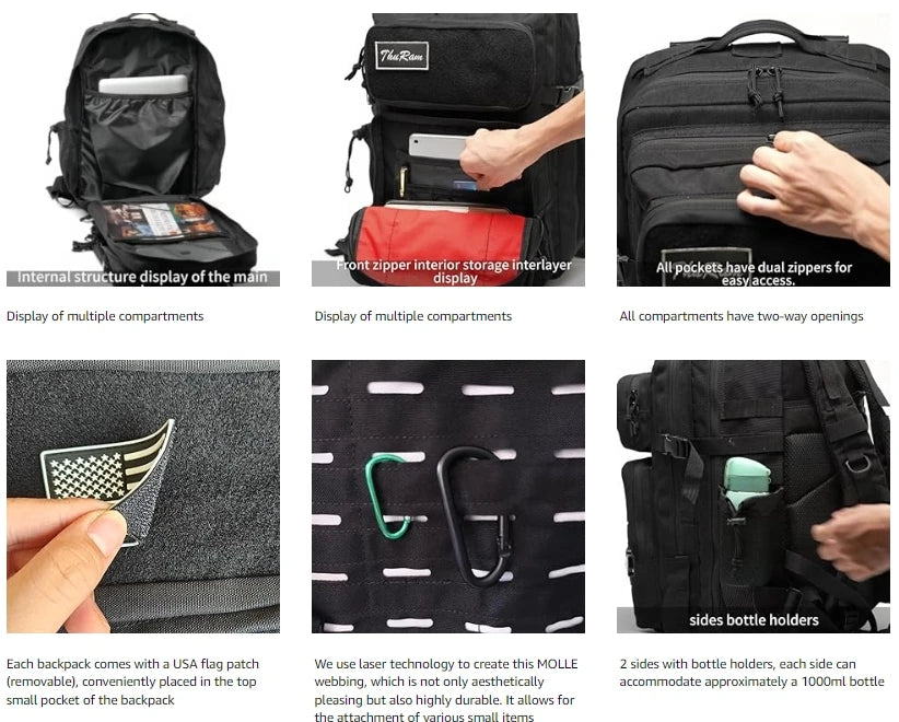 TactiHunt Backpack with Bottle Holders