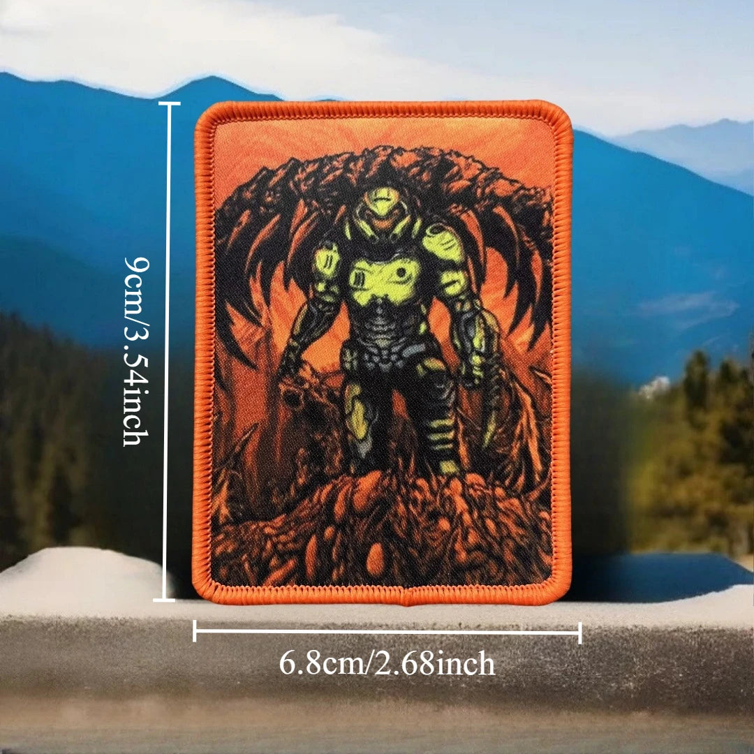 Doom Morale Guy Printed Hook and Loop Patch