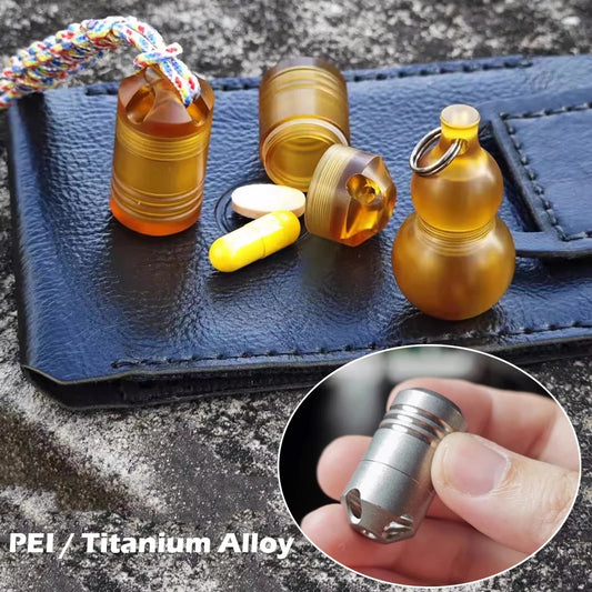 ULTEM Titanium Waterproof Pill Bottle