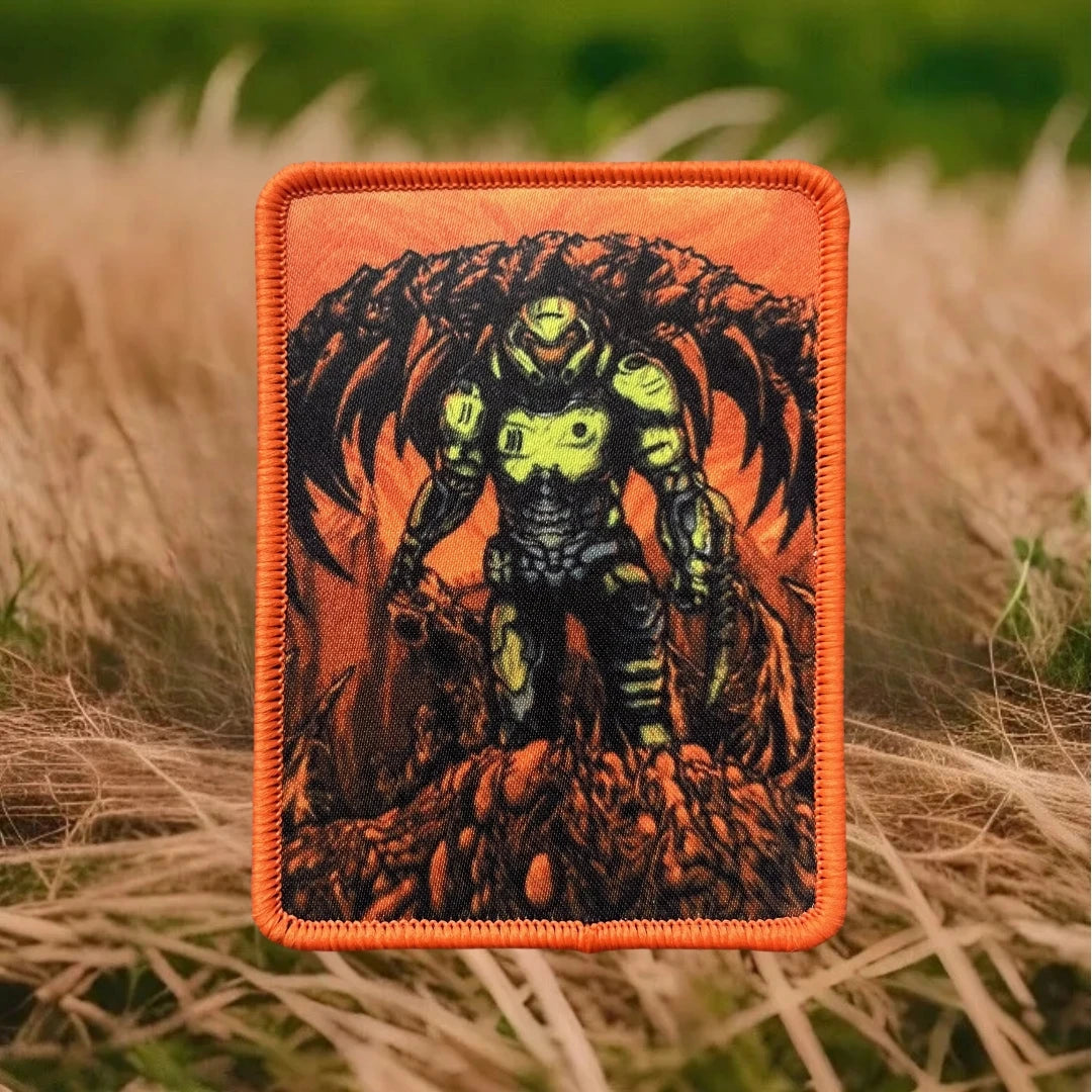 Doom Morale Guy Printed Hook and Loop Patch