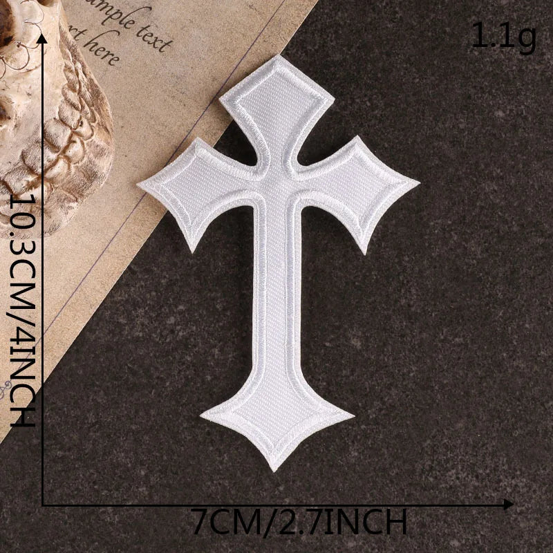 Vibrant Cross Stitch Iron-On Patch Collection
