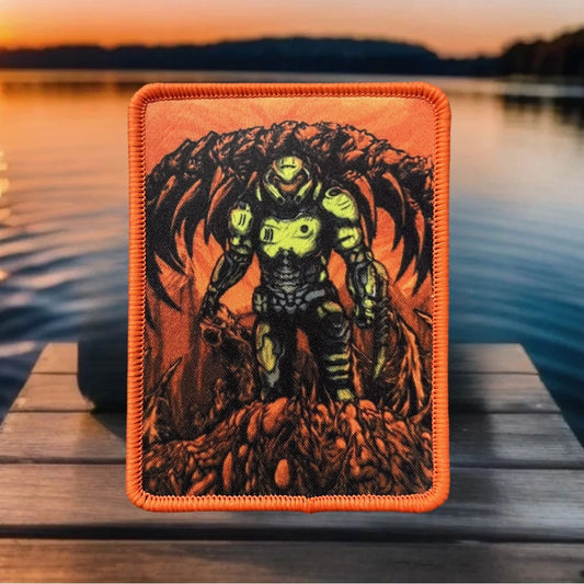 Doom Morale Guy Printed Hook and Loop Patch