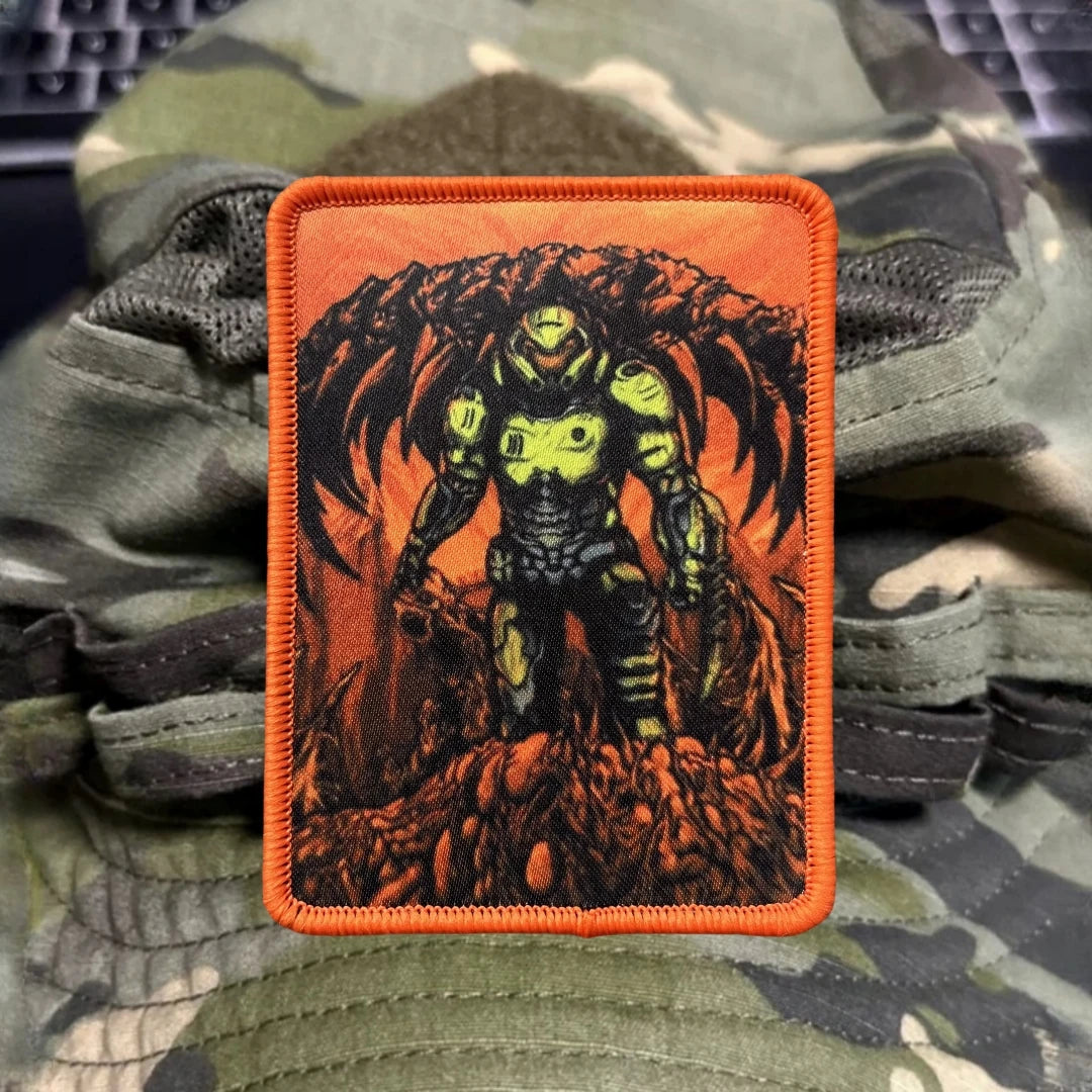 Doom Morale Guy Printed Hook and Loop Patch