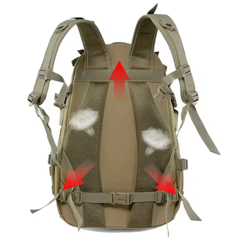 TrailMaster 40L: Men's Tactical Camping Backpack